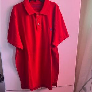 American Eagle Outfitters Vibrant Red Polo Shirt